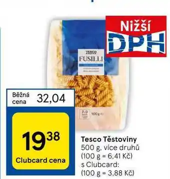 Tesco Tesco Těstoviny nabídka