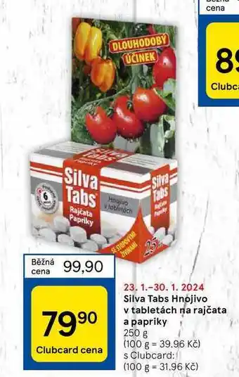 Tesco Silva Tabs Hnojivo v tabletách na rajčata a papriky nabídka