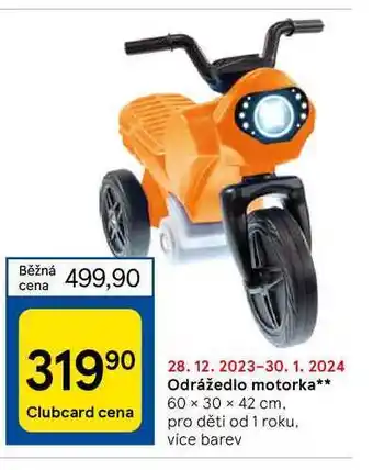Tesco Odrážedlo motorka nabídka