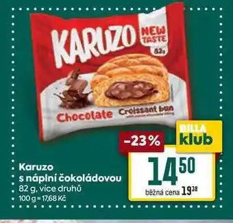 Billa Karuzo s náplní čokoládovou 82 g nabídka