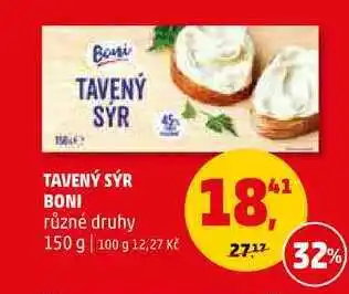 Penny Market TAVENÝ SÝR BONI, 150 g nabídka