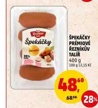 Penny Market ŠPEKÁČKY PRÉMIOVÉ ŘEZNÍKŮV TALÍŘ, 400 g nabídka