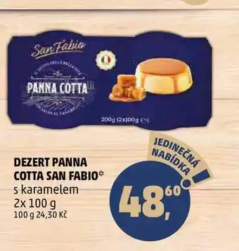 Penny Market DEZERT PANNA COTTA SAN FABIO s karamelem, 2x 100 g nabídka