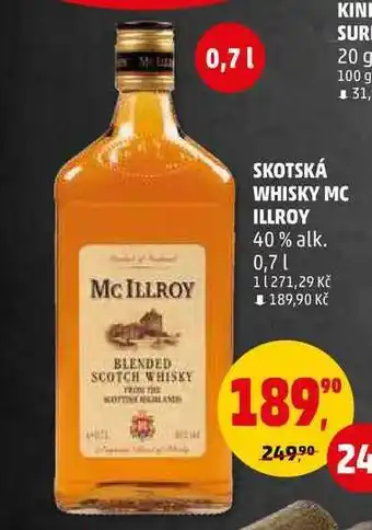 Penny Market SKOTSKÁ WHISKY MC ILLROY, 0,7 l nabídka