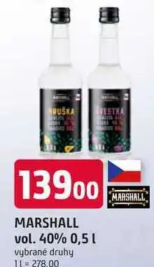 Trefa MARSHALL vol. 40% 0,5 l nabídka