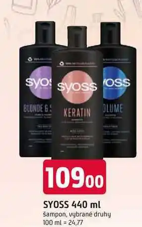 Trefa Syoss Šampon 440ml, vybrané druhy nabídka