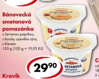 CBA Bánovecká smetanová pomazánka, 150 g nabídka