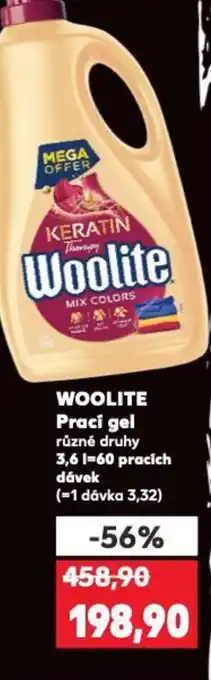 Kaufland WOOLITE Prací gel nabídka