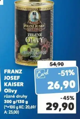Kaufland FRANZ JOSEF KAISER Olivy nabídka
