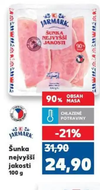Kaufland Šunka nejvyšší jakosti 100 g nabídka
