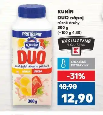Kaufland KUNIN DUO nápoj nabídka