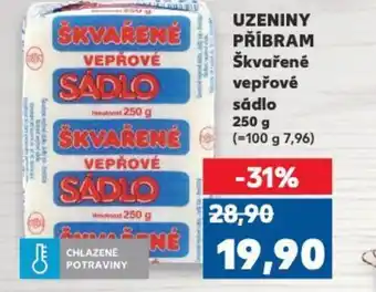 Kaufland UZENINY PŘÍBRAM Škvařené vepřové sádlo 250 g nabídka