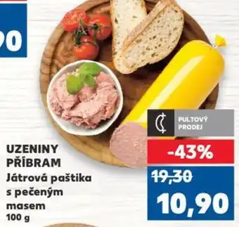 Kaufland UZENINY PŘÍBRAM Játrová paštika s pečeným masem 100 g nabídka
