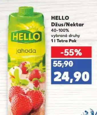 Kaufland HELLO Džus/Nektar nabídka