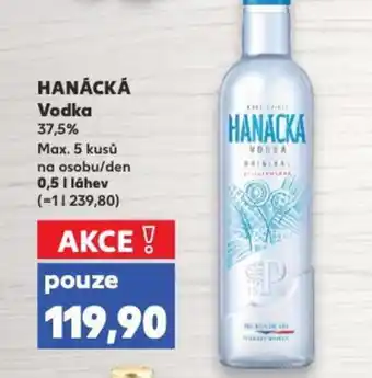 Kaufland HANÁCKÁ Vodka nabídka