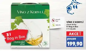 Kaufland VÍNO Z KOBYLÍ nabídka