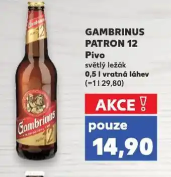 Kaufland GAMBRINUS PATRON 12 Pivo nabídka