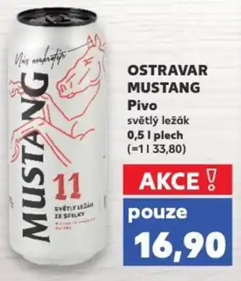 Kaufland OSTRAVAR MUSTANG Pivo nabídka