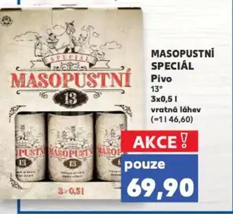 Kaufland MASOPUSTNÍ SPECIÁL Pivo nabídka