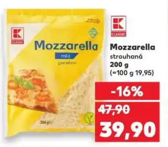 Kaufland Mozzarella strouhaná 200 g nabídka
