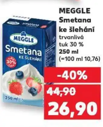 Kaufland MEGGLE Smetana ke šlehání nabídka