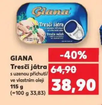 Kaufland GIANA Tresčí játra nabídka
