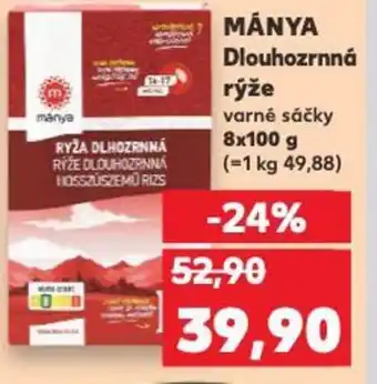 Kaufland MÁNYA Dlouhozrnná rýže nabídka
