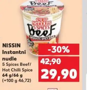 Kaufland NISSIN Instantni nudle nabídka