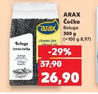Kaufland ARAX Čočka Beluga 300 g nabídka