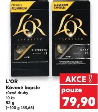 Kaufland L'OR Kávové kapsle nabídka