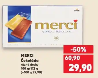 Kaufland MERCI Čokoláda nabídka