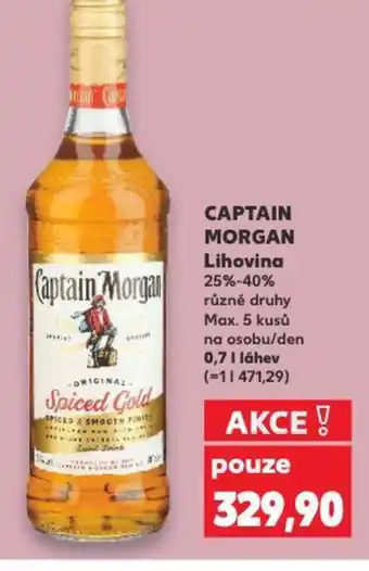 Kaufland CAPTAIN MORGAN Lihovina nabídka