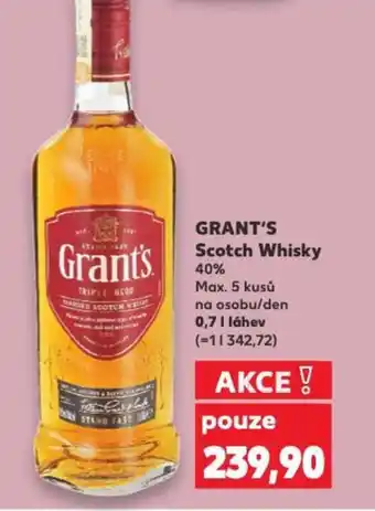 Kaufland GRANT'S Scotch Whisky nabídka