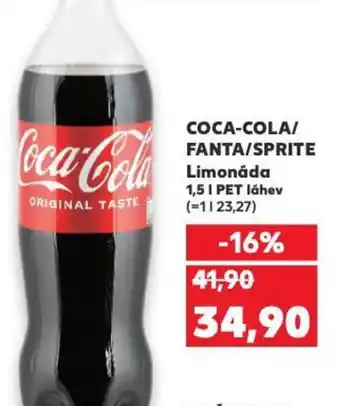 Kaufland COCA-COLA/ FANTA/SPRITE Limonáda 1,5 l. nabídka