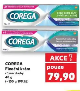 Kaufland COREGA Fixační krém nabídka