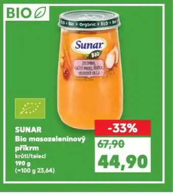 Kaufland SUNAR Bio masozeleninový příkrm nabídka