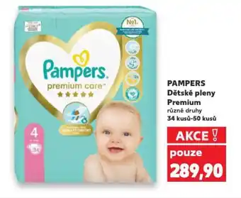 Kaufland PAMPERS Dětské pleny Premium nabídka