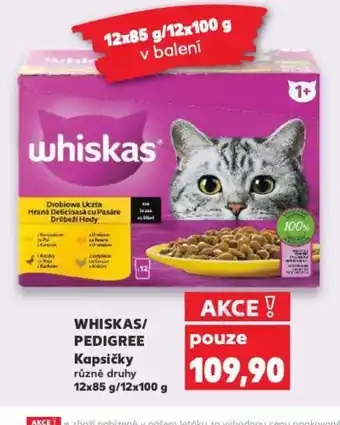 Kaufland WHISKAS/ PEDIGREE Kapsičky nabídka