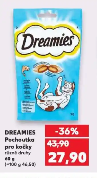 Kaufland DREAMIES Pochoutka pro kočky nabídka