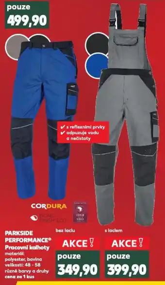 Kaufland PARKSIDE PERFORMANCE Pracovní kalhoty nabídka