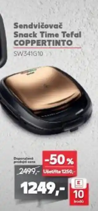 Kaufland Sendvičovač Snack Time Tefal COPPERTINTO nabídka