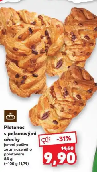 Kaufland Pletenec s pekanovými ořechy nabídka