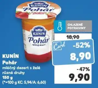Kaufland KUNIN Pohár nabídka