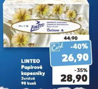 Kaufland LINTEO Papírové kapesniky nabídka