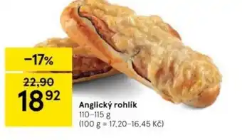 Tesco Anglický rohlík nabídka
