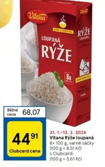 Tesco Vitana Rýže loupaná nabídka