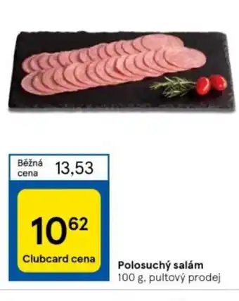 Tesco Polosuchý salám 100 g nabídka