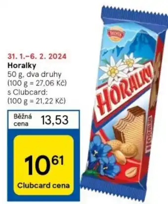 Tesco Horalky 50 g nabídka
