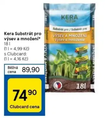 Tesco Kera Substrát pro výsev a množení 18 l. nabídka