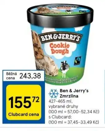Tesco Ben & Jerry's Zmrzlina nabídka
